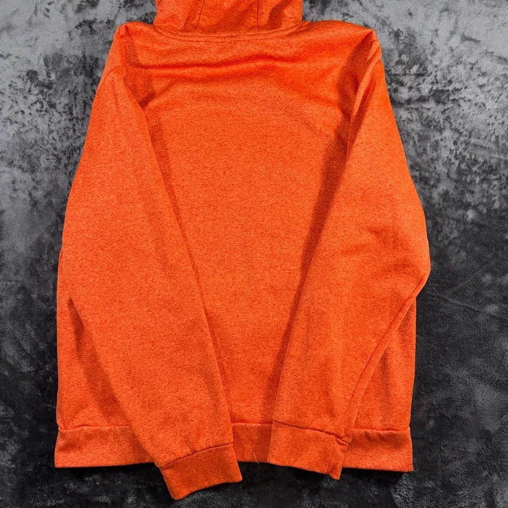 The North Face Mountain Athletics Hoodie Sweatshirt Orange Gray Size L